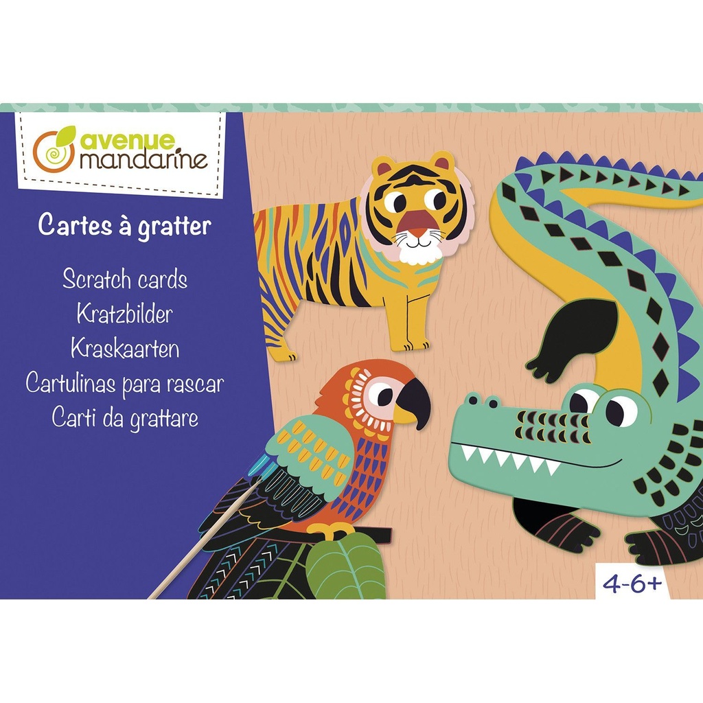 Boîte créative, Cartes à gratter à la forme