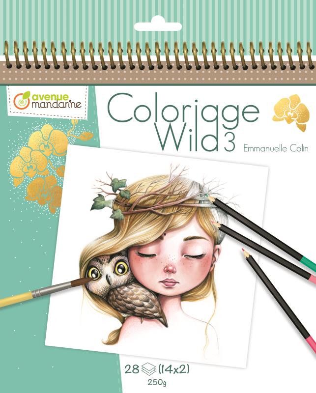 Carnet de coloriage Wild 3