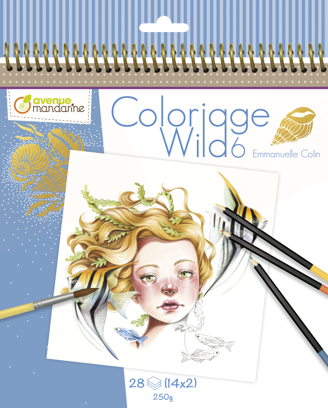 Carnet de coloriage Wild 6