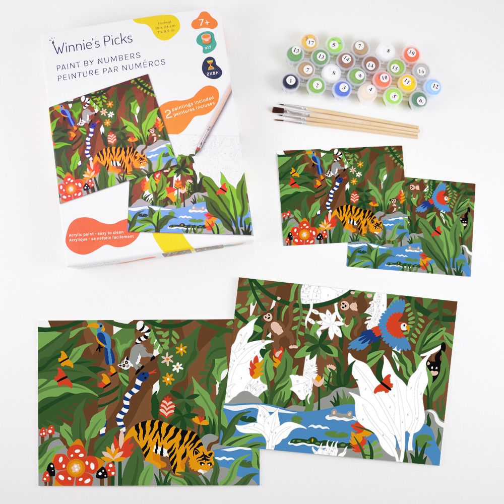 Peinture numéro La jungle