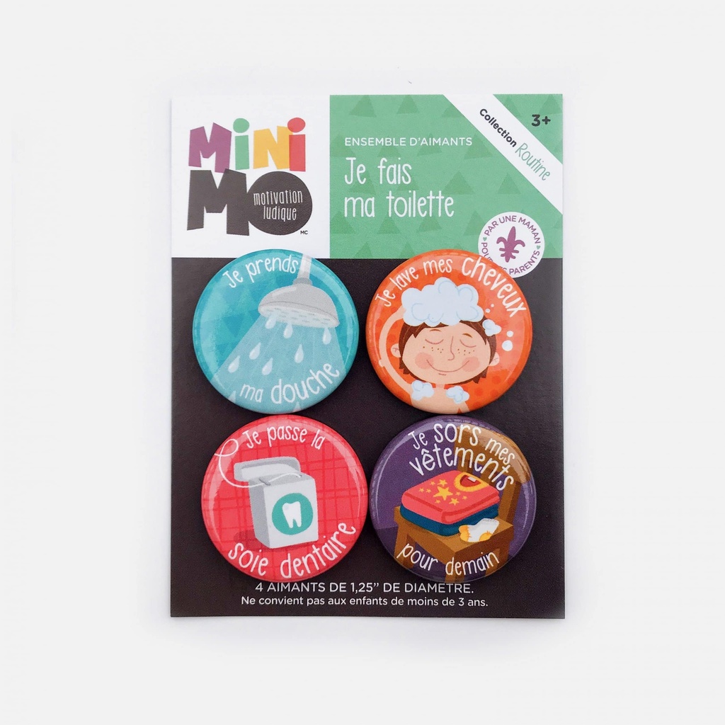 Je fais ma toilette (4 aimants)