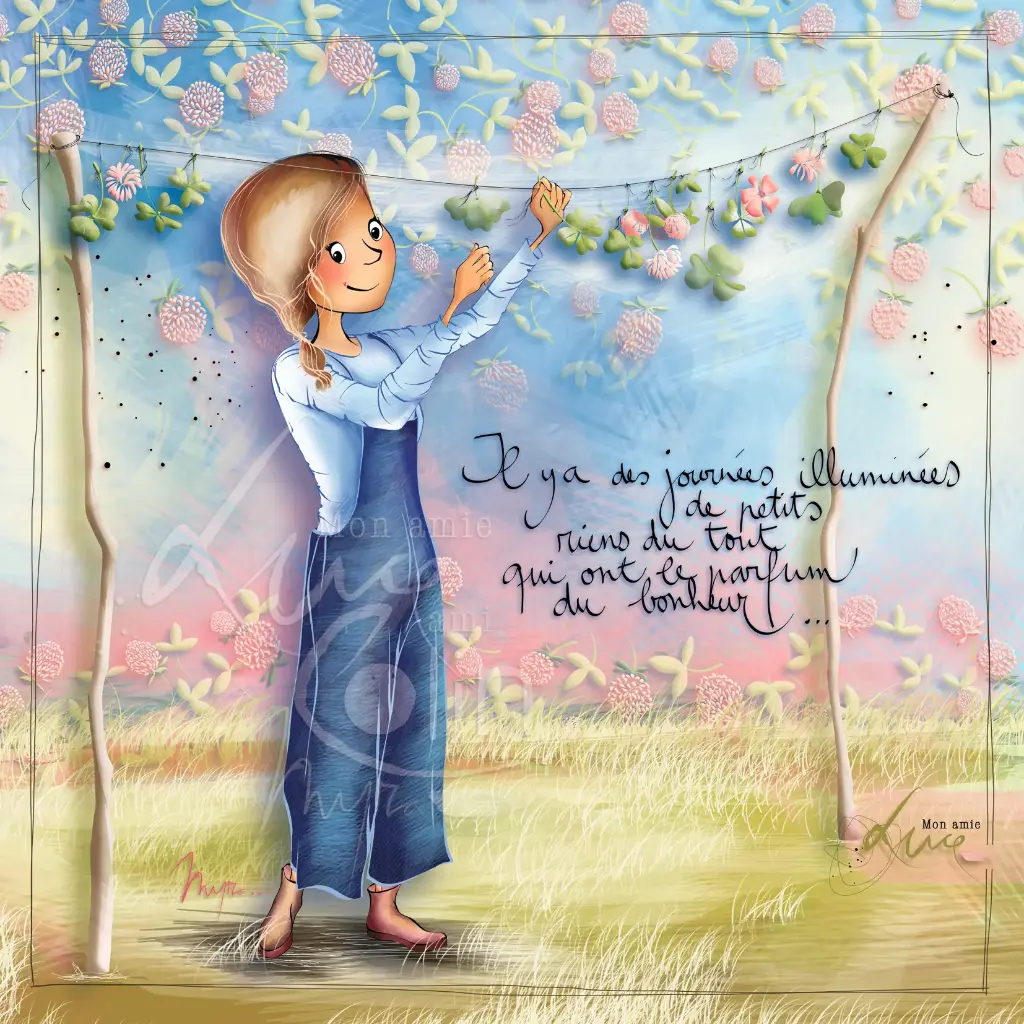 CS 1178 - Carte Mon Amie Luce "Il y a des journées illuminées de petits riens..."