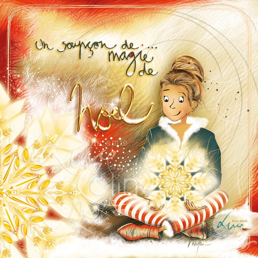 CS 1193 - Carte Mon Amie Luce "Un soupçon de magie de Noel"