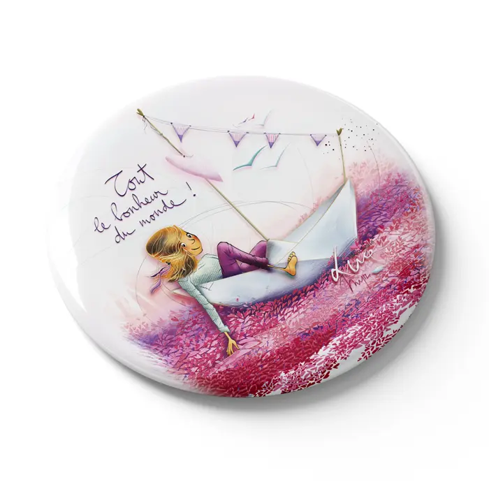 MGN 042 - Magnet "Tout le bonheur du monde" Mon Amie Luce