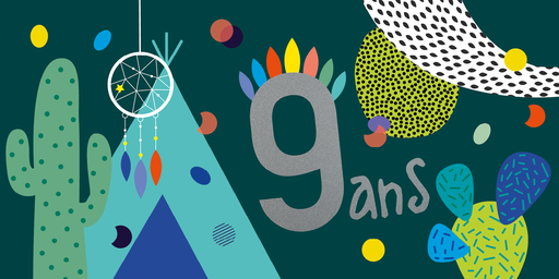[CD 013] CD 013 - Carte d'anniversaire 9 ans (garçon)