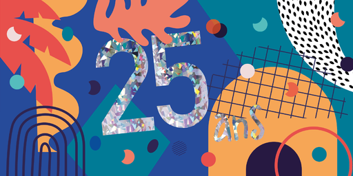 [CD 016] CD 016 - Carte d'anniversaire  25 ans