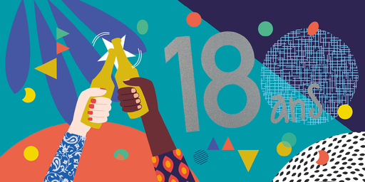[CD 857] CD 857 - Carte d'anniversaire 18 ans