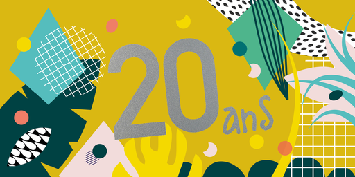 [CD 858] CD 858 - Carte d'anniversaire 20 ans