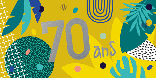 [CD 863] CD 863 - Carte d'anniversaire 70 ans