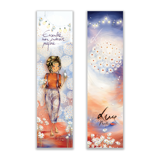 [MP 010] MP 010 Marque page Mon Amie Luce "Ensemble, mon endroit préféré"