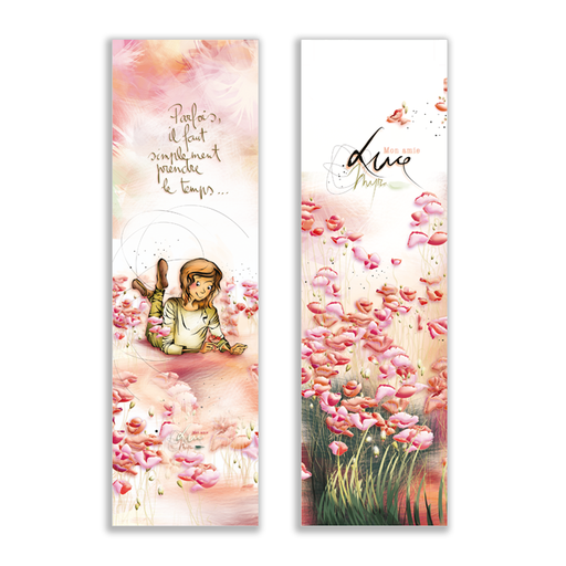 [MP 015] MP 015 Marque page Mon Amie Luce "Parfois, il faut simplement prendre le temps"