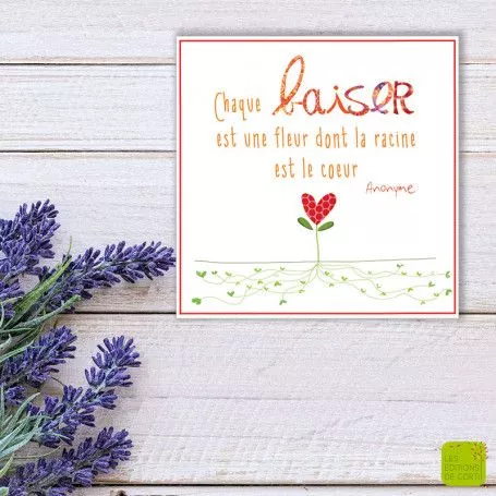 [MC 330] MC 330 - Carte cadeau "Chaque baiser"