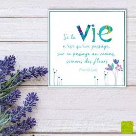 [MC 331] MC 331 - Carte cadeau "La vie n'est qu'un passage"