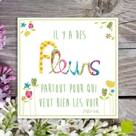 [MC 334] MC 334 - Carte cadeau "Des fleurs partout"