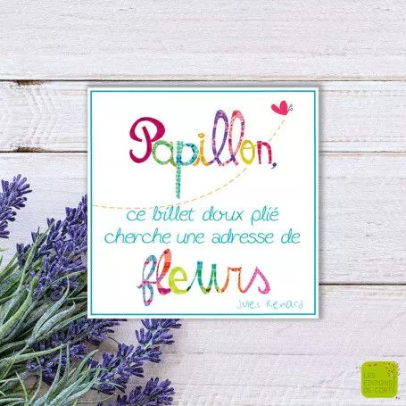 [MC 335] MC 335 - Carte cadeau "Papillon"