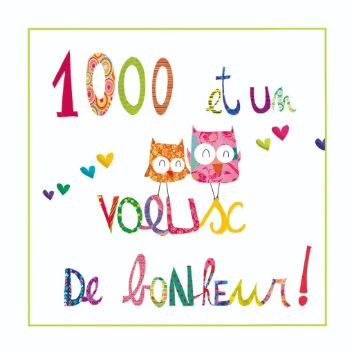 [MC 341] MC 341 - Carte cadeau "1000 et un voeux"