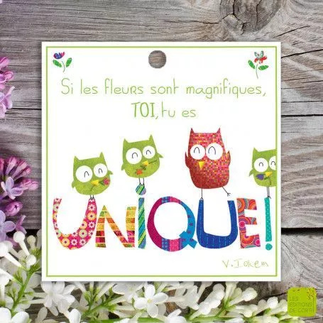 [MC 342] MC 342 - Carte cadeau "Tu es unique"
