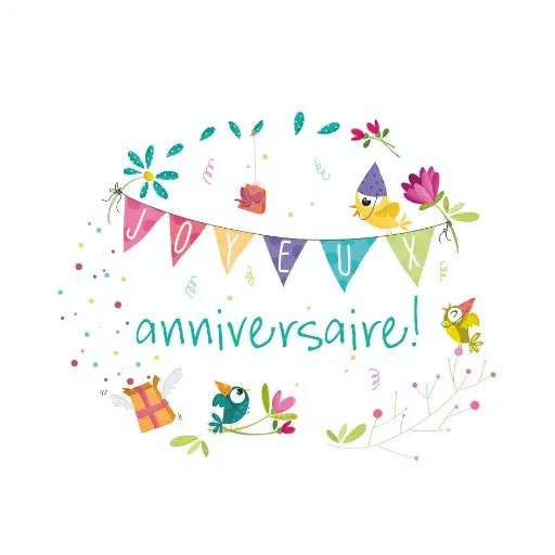 [MC 520] MC 520 - Carte cadeau "Joyeux anniversaire"