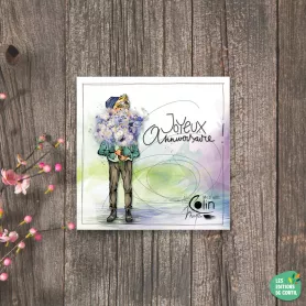 [MC 531] MC 531 - Carte cadeau "Joyeux anniversaire" Mon Amie Luce