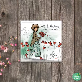 [MC 534] MC 534 - Carte cadeau "Tout le bonheur" Mon Amie Luce