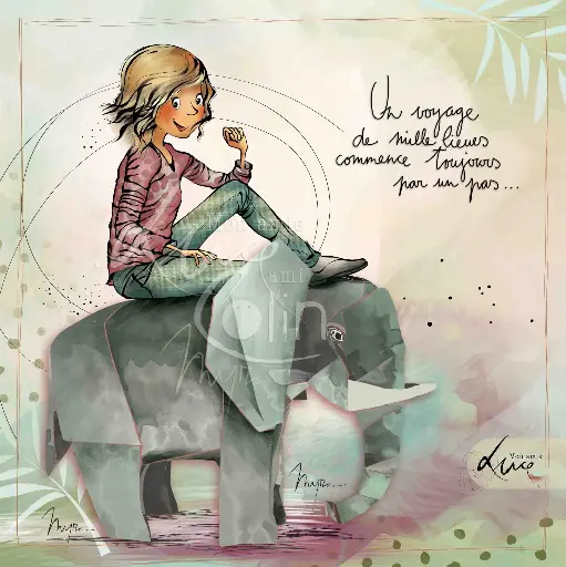 [CS 1000] CS 1000 - Carte Mon Amie Luce "Un voyage de mille lieues"