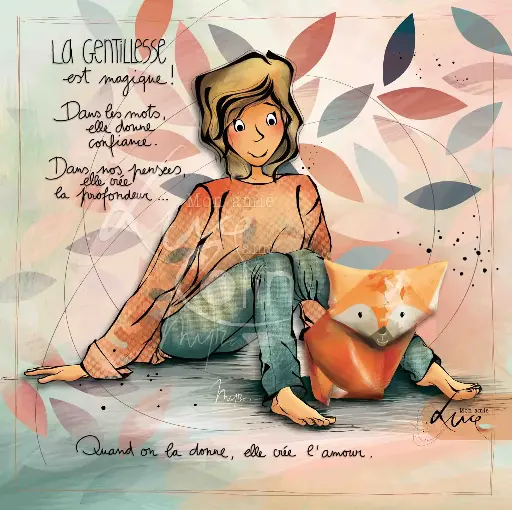 [CS 1001] CS 1001 - Carte Mon Amie Luce "La gentillesse est magique"