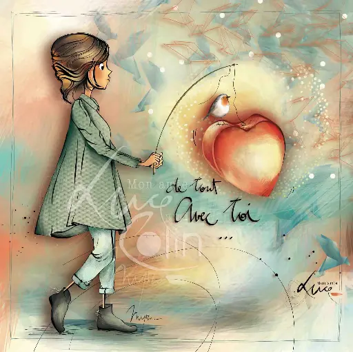 [CS 1005] CS 1005 - Carte Mon Amie Luce "De tout cœur avec toi"