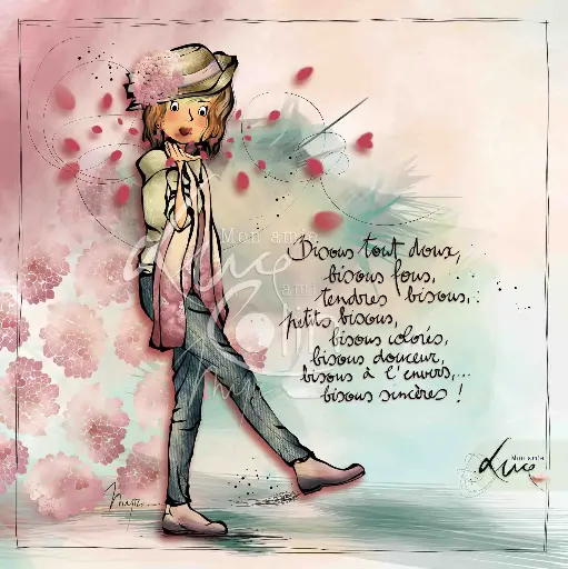 [CS 1010] CS 1010 - Carte Mon Amie Luce "Bisous tout doux…"