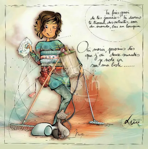 [CS 1013] CS 1013 - Carte Mon Amie Luce "Tu fais quoi…"