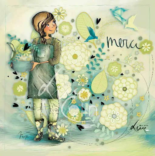 [CS 1015] CS 1015 - Carte Mon Amie Luce "Merci"