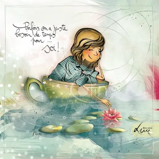 [CS 1041] CS 1041 Carte Mon Amie Luce "Parfois, on a juste besoin de temps pour soi"