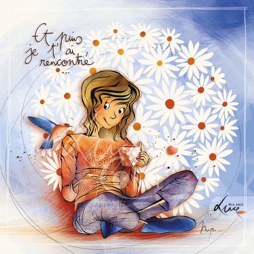 [CS 1042] CS 1042 Carte Mon Amie Luce "Et puis, je t'ai rencontré"