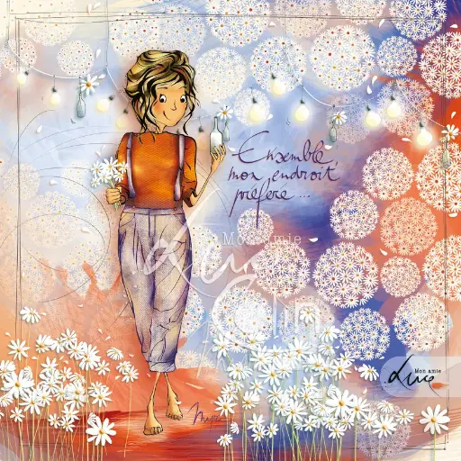 [CS 1046] CS 1046 Carte Mon Amie Luce "Ensemble, mon endroit préféré"