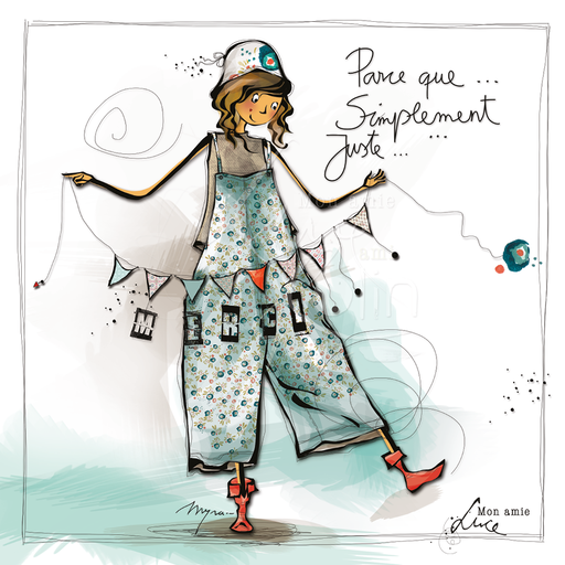 [CS 701] CS 701 - Carte Mon Amie Luce "Juste merci"
