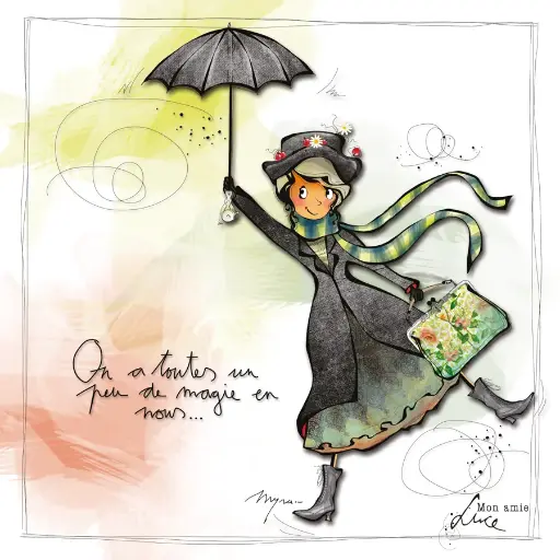 [CS 704] CS 704 - Carte Mon Amie Luce "Un peu de magie en nous"