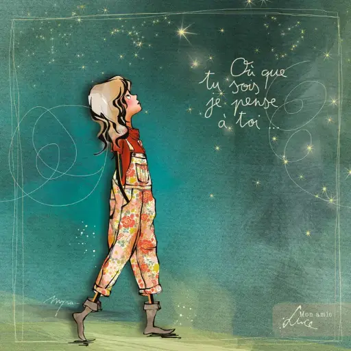 [CS 758] CS 758 - Carte Mon Amie Luce "Où que tu sois"
