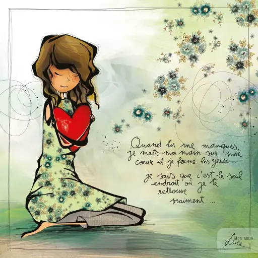 [CS 759] CS 759 - Carte Mon Amie Luce "Quand tu me manques"