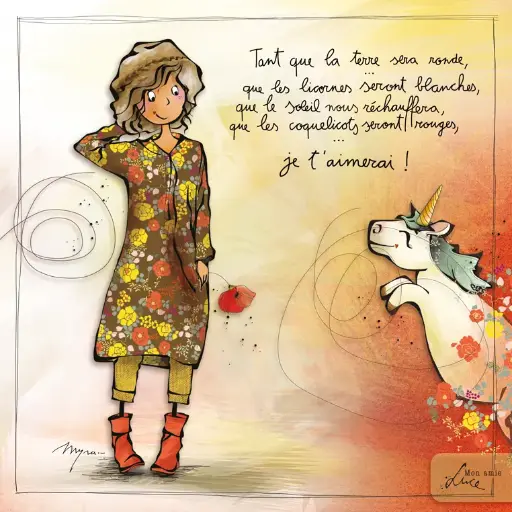 [CS 766] CS 766 - Carte Mon Amie Luce "Tant que la terre sera ronde"