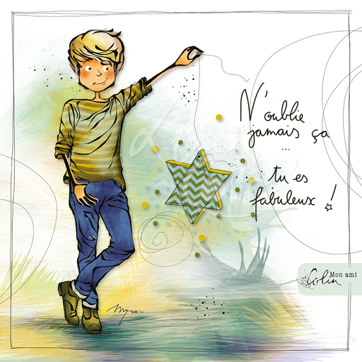 [CS 892] CS 892 - Carte Mon Ami Colin " Tu es fabuleux"