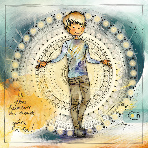 [CS 894] CS 894 - Carte Mon Ami Colin "Le plus heureux"