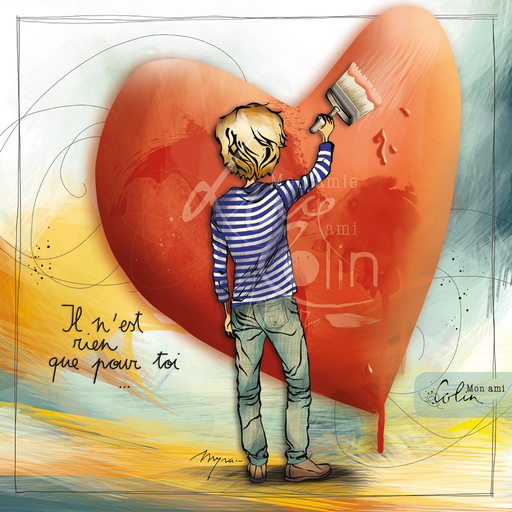 [CS 896] CS 896 - Carte Mon Ami Colin "Rien que pour toi"