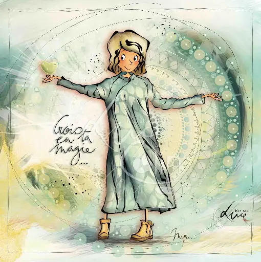 [CS 998] CS 998 - Carte Mon Amie Luce "Crois en ta magie"
