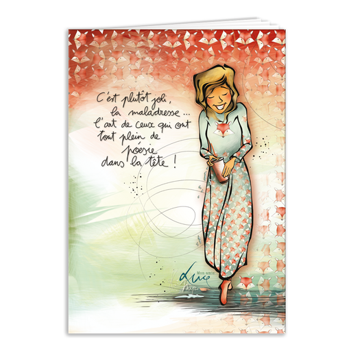 [CAR 877] Carnet 10x15 Mon Amie Luce "C'est plutôt joli la maladresse"