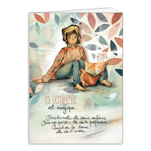 [CAR 883] CAR 883 Carnet A6 Mon Amie Luce "La gentillesse est magique"
