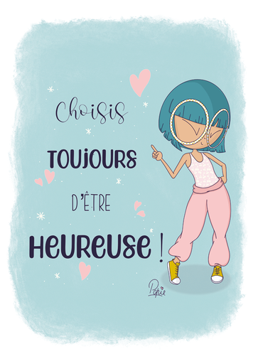 [CS 1149] Popie "Choisis toujours d'être heureuse"