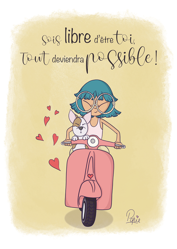 [CS 1152] CS 1152 Popie "Sois libre d'être toi, tout viendra..."