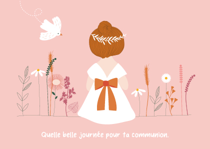 [CS 1085] CS 1085 Artlequin "Félicitations pour ta communion" fille