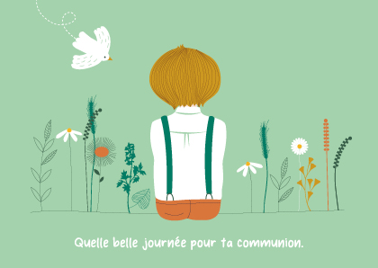 [CS 1086] CS 1086 Artlequin "Félicitations pour ta communion" garçon