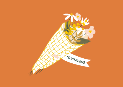 [CS 1083] Artlequin "Félicitations" bouquet