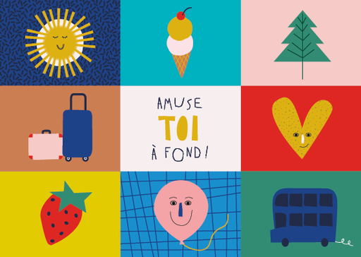 [CS 1020] CS 1020 Carte Artlequin 10x15 "Amuse-toi à fond" CS 1020